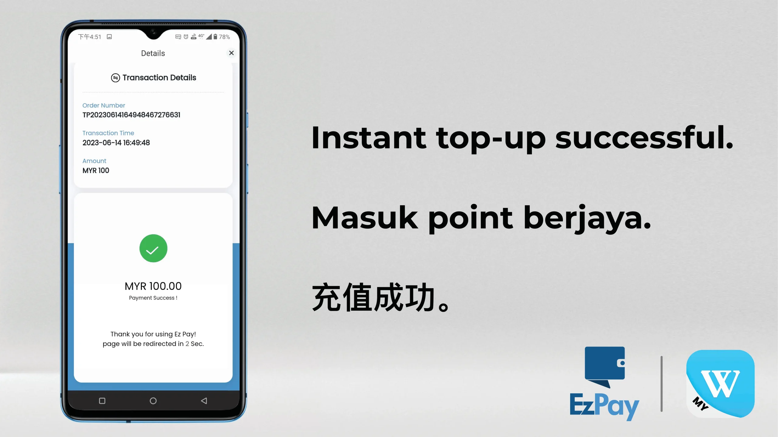 Winbox EzPay Top Up Step 10